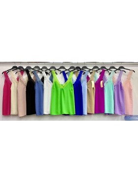 Bluzki damskie wloskie, size uni malo, paczka 6szt,mix kolor