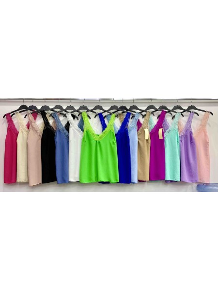 Bluzki damskie wloskie, size uni malo, paczka 6szt,mix kolor