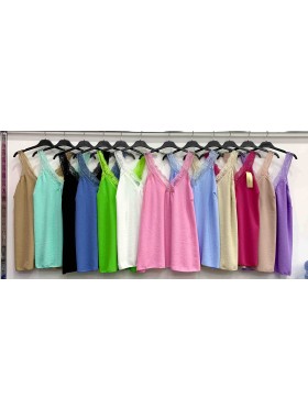 Bluzki damskie wloskie, size uni duzy, paczka 6szt,mix kolor