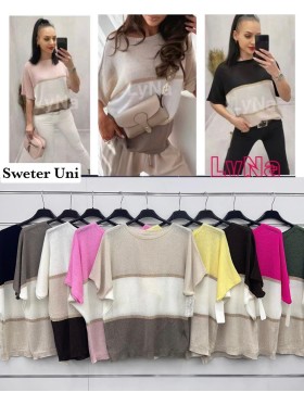 Swetry damskie wloskie, size uni, paczka 6szt,mix kolor