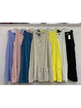 Sukienki damskie wloskie, size uni , paczka 6szt,mix kolor