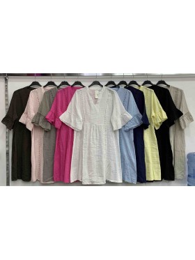 Sukienki damskie wloskie, size uni , paczka 6szt,mix kolor