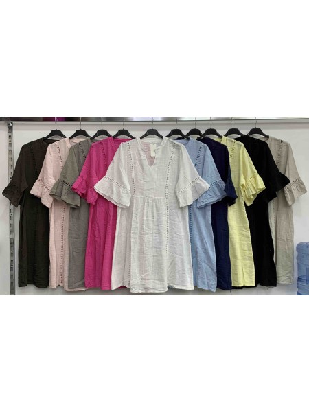 Sukienki damskie wloskie, size uni , paczka 6szt,mix kolor