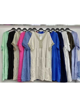 Sukienki damskie wloskie, size uni , paczka 6szt,mix kolor