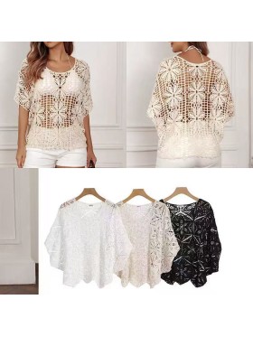 Bluzki damskie wloskie, size uni , paczka 6szt,mix kolor