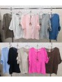 Bluzki damskie wloskie, size uni , paczka 6szt,mix kolor