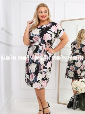 Sukienki damskie polskie, size 2xl-4xl, paczka 6szt,1kolor