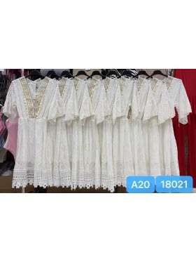 Sukienki damskie wloskie, size uni, paczka 6szt,1 kolor