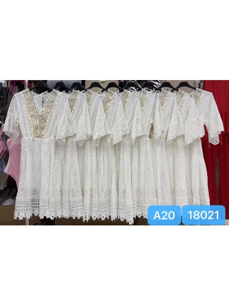 Sukienki damskie wloskie, size uni, paczka 6szt,1 kolor
