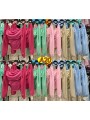 Bluzki damskie wloskie, size uni, paczka 6szt,mix kolor