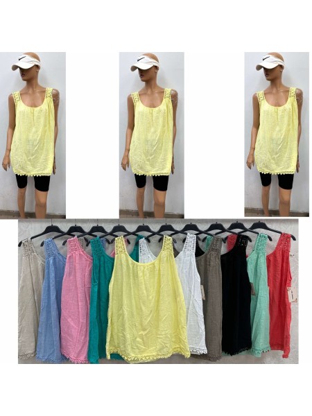 Bluzki damskie, size UNI, paczka 6szt,mix kolor