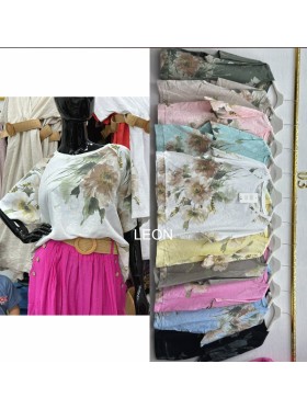 Bluzki damskie, size UNI, paczka 6szt,mix kolor