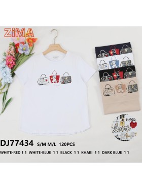 Bluzki damskie ,size S-L,paczka 10szt ,MIX kolor