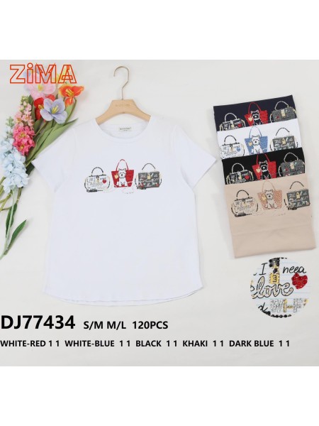 Bluzki damskie ,size S-L,paczka 10szt ,MIX kolor