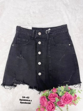 Spódnica krótka  jeansowa damska  .size 34-42,paczka 10szt ,