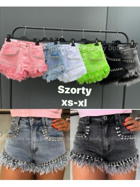 Spodenki jeansowe damskie .size xs-xl,paczka 10szt ,1 kolor