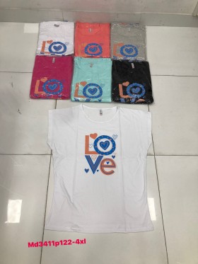 Bluzki damskie , size 2-4xl, paczka 12szt,mix kolor