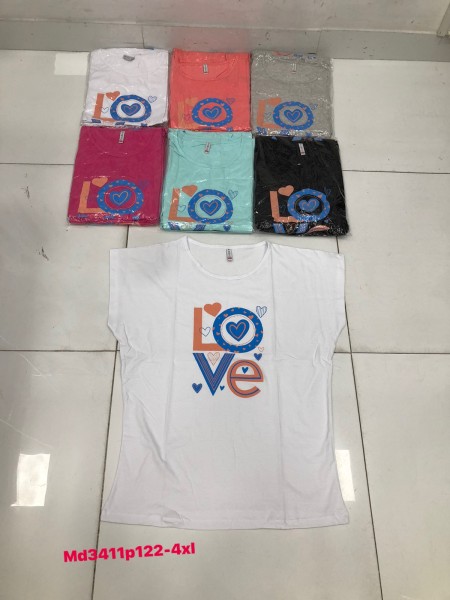 Bluzki damskie , size 2-4xl, paczka 12szt,mix kolor