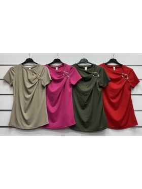 Bluzki damskie Włoski, size uni, paczka 6szt, mix kolor