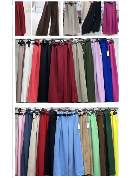 Spodnie damskie wloskie, size uni, paczka 6szt,mix kolor