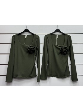 Bluzki damskie Włoski, size uni, paczka 6szt, mix kolor