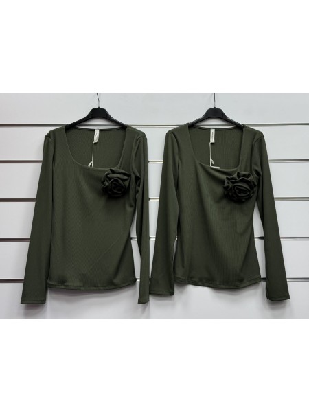 Bluzki damskie Włoski, size uni, paczka 6szt, mix kolor