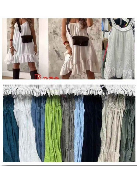 Sukienki damskie wloskie, size uni, paczka 6szt,mix kolor