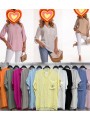 Bluzki damskie wloskie, size uni, paczka 6szt,mix kolor