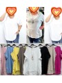 Bluzki damskie wloskie, size uni, paczka 6szt,mix kolor