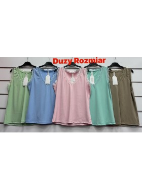Bluzki damskie Włoski, size uni, paczka 6szt, mix kolor