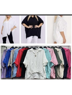 Bluzki damskie wloskie, size uni, paczka 6szt,mix kolor