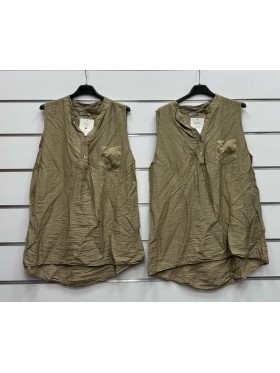 Bluzki damskie Włoski, size uni, paczka 6szt, mix kolor