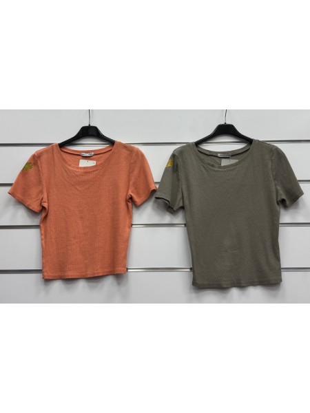 Bluzki damskie Włoski, size uni, paczka 6szt, mix kolor
