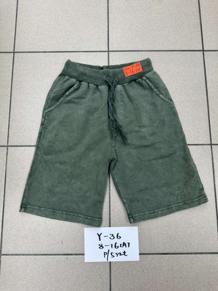 Spodenki jeans dzieciece rozm 8-16 lat, paczka 5szt, 1 kolor