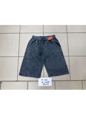 Spodenki jeans dzieciece rozm 8-16 lat, paczka 5szt, 1 kolor