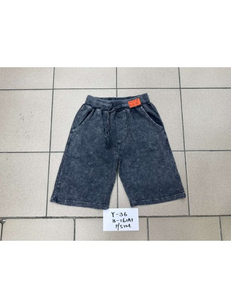 Spodenki jeans dzieciece rozm 8-16 lat, paczka 5szt, 1 kolor