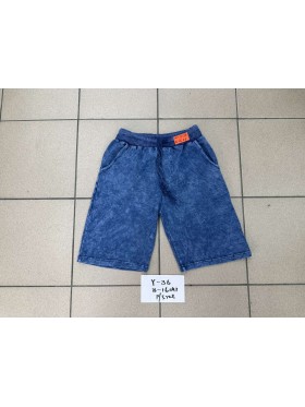 Spodenki jeans dzieciece rozm 8-16 lat, paczka 5szt, 1 kolor