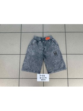 Spodenki jeans dzieciece rozm 8-16 lat, paczka 5szt, 1 kolor