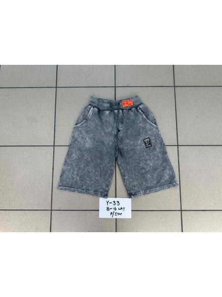 Spodenki jeans dzieciece rozm 8-16 lat, paczka 5szt, 1 kolor