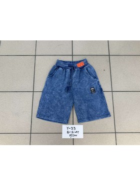 Spodenki jeans dzieciece rozm 8-16 lat, paczka 5szt, 1 kolor