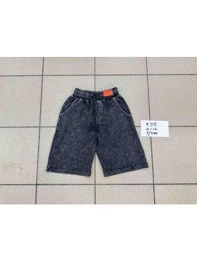 Spodenki jeans dzieciece rozm 4-12 lat, paczka 5szt, 1 kolor