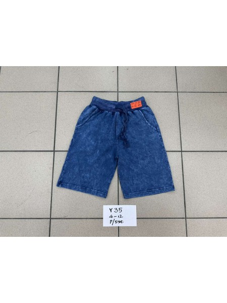 Spodenki jeans dzieciece rozm 4-12 lat, paczka 5szt, 1 kolor