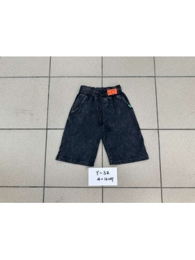 Spodenki jeans dzieciece rozm 4-12 lat, paczka 5szt, 1 kolor