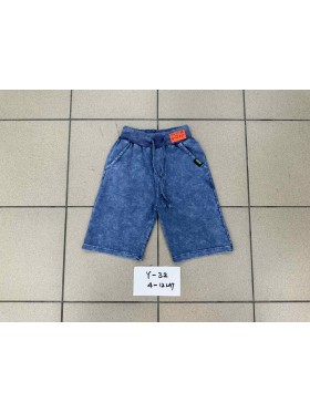 Spodenki jeans dzieciece rozm 4-12 lat, paczka 5szt, 1 kolor
