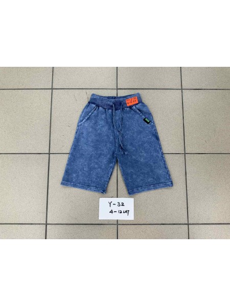 Spodenki jeans dzieciece rozm 4-12 lat, paczka 5szt, 1 kolor