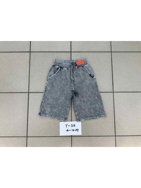 Spodenki jeans dzieciece rozm 4-12 lat, paczka 5szt, 1 kolor