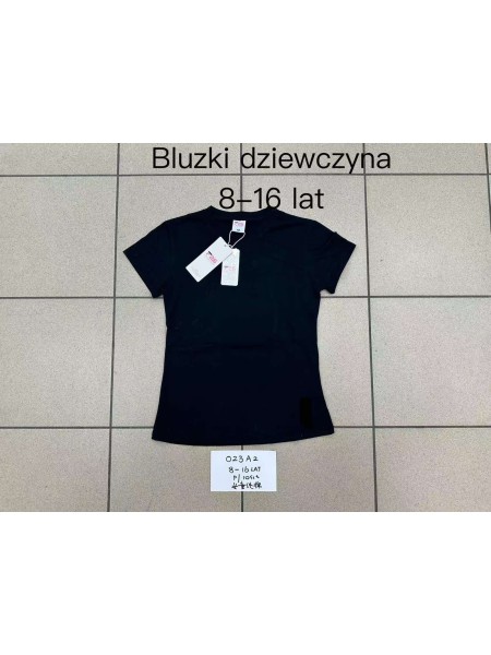 Bluzka dzieciece rozm 8-16 lat, paczka 10szt, 1 kolor