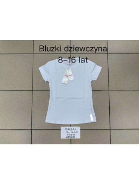 Bluzka dzieciece rozm 8-16 lat, paczka 10szt, 1 kolor
