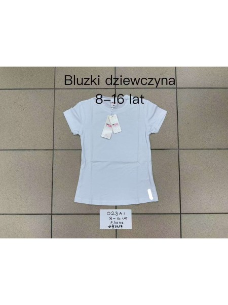 Bluzka dzieciece rozm 8-16 lat, paczka 10szt, 1 kolor