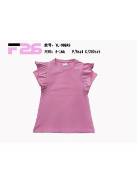 Bluzka dzieciece rozm 8-16 lat, paczka 5szt, 1 kolor